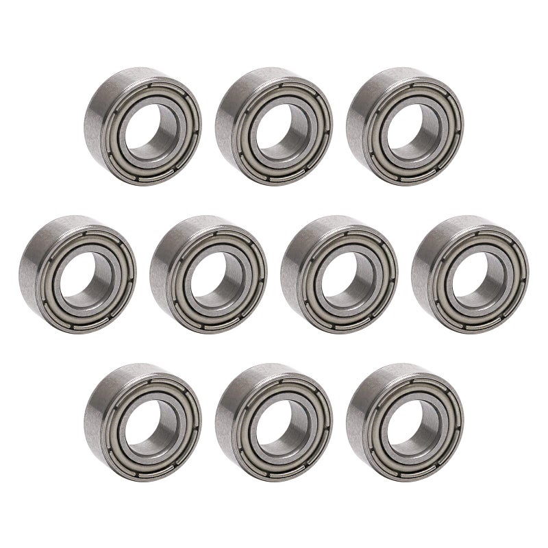 JIUWU 5x10x4mm Miniature Deep Groove Ball Bearing Skateboard Bearings MR105ZZ L-1050ZZ Pack of 10 - Image 1